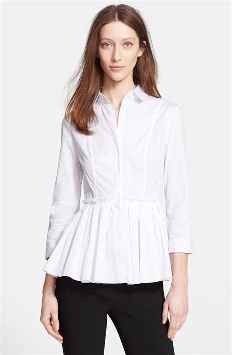 burberry london peplum shirt